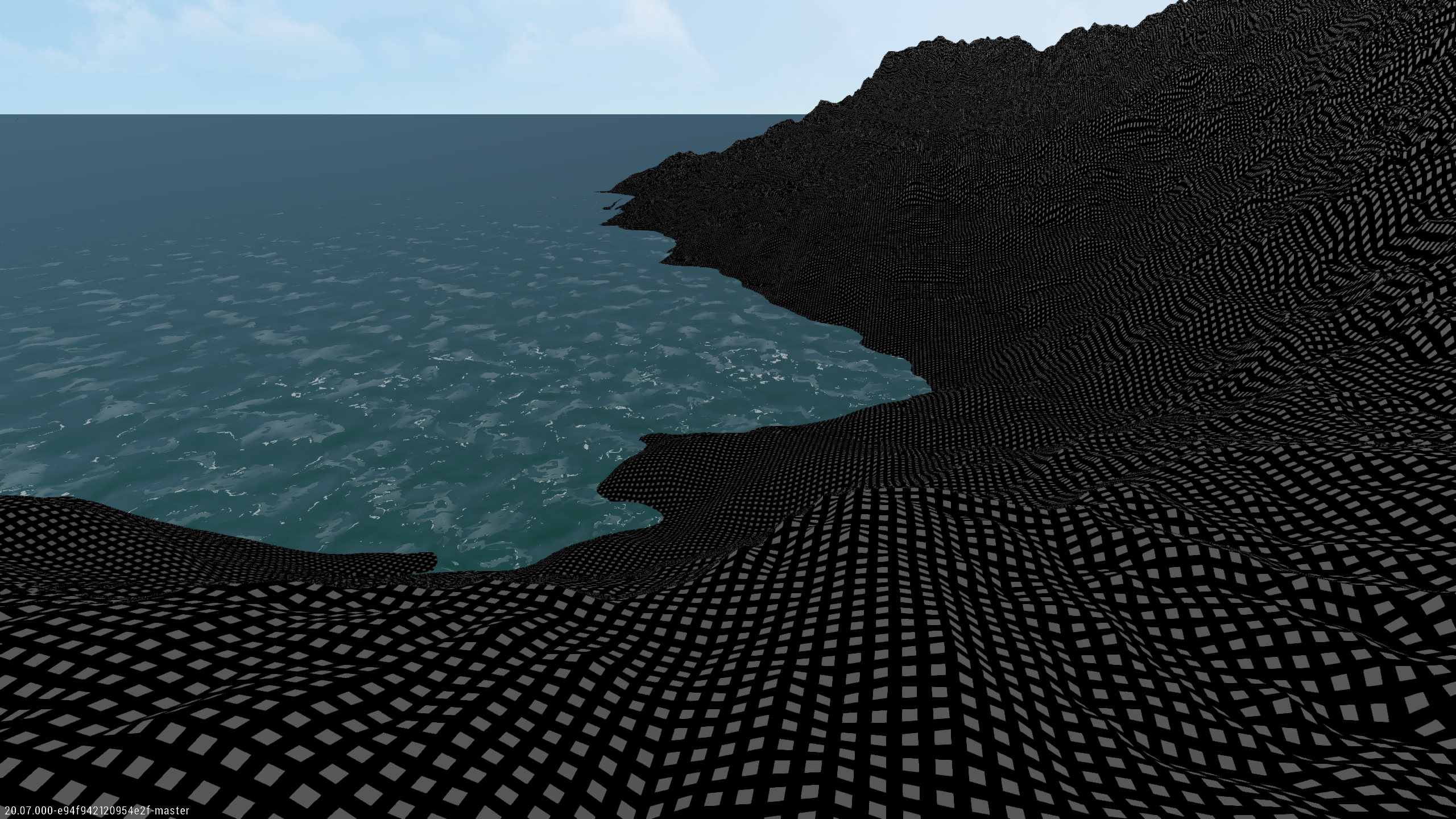 Debug visualization of island 3D ray-marched