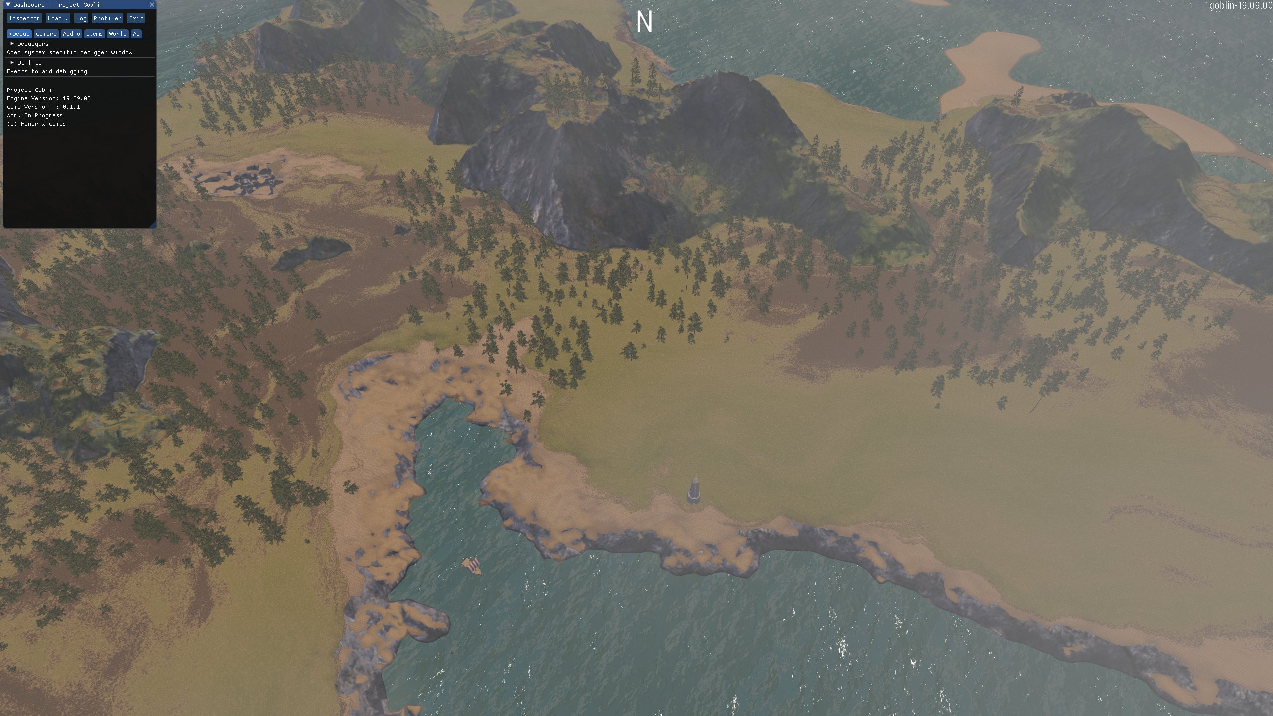 Screenshot of island terrian