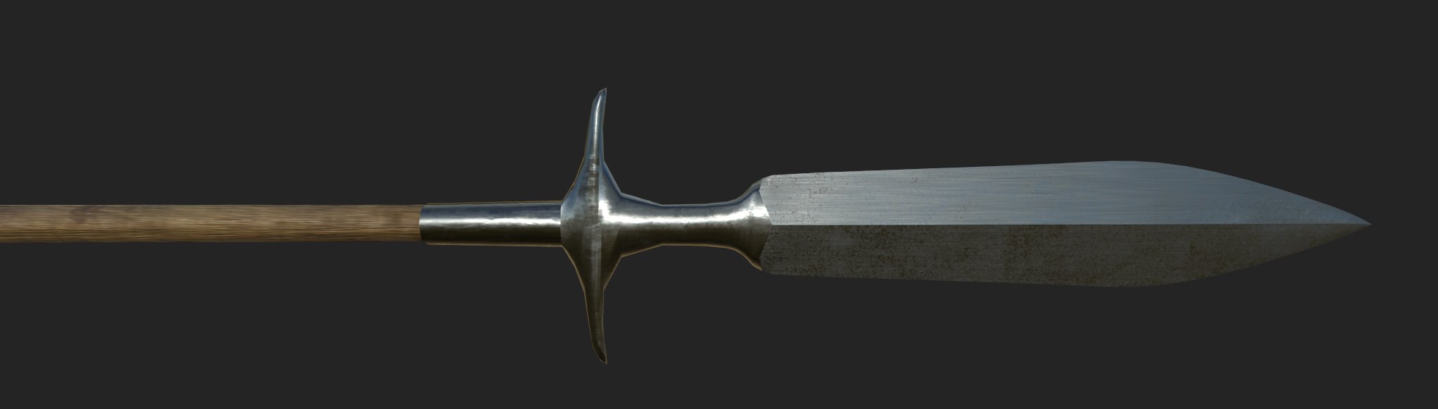Spear with material in Substance
